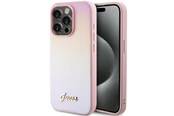 Mobile - Covers & Cases - GUESS GUHCP15XPSAIRSP iPhone 15 Pro Max 6.7" pink/pink hardcase Saffiano Iridescent Script - 3666339224813