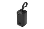PowerBank - Wozinsky W8-B - 30W 2 x USB-A and 2 x USB-C and USB micro with flashlight - Black - 50000 mAh - 5907769388132