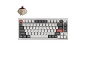 Tangentbord - Keychron Q1 Ultra 75% 8K Wireless Tri-Mode - Gaming Tangentbord - Engelska (US) - Vit - Q1U-P3