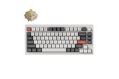 Tangentbord - Keychron Q1 Ultra 75% 8K Wireless Tri-Mode - Gaming Tangentbord - Engelska (US) - Vit - Q1U-P4