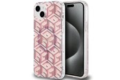 Mobile - Covers & Cases - GUESS IML GCube MagSafe case for iPhone 15 / 14 / 13 - pink - 3666339221980