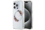 Mobile - Covers & Cases - GUESS IML Flowers Wreatch MagSafe iPhone 15 Pro Max Case - Clear - 3666339221737
