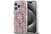 Mobile - Covers & Cases - GUESS IML GCube MagSafe case for iPhone 15 Pro Max - pink - 3666339222017