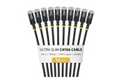 Nätverkskabel - StarTech.com Startech patch cable - 30 cm - black - Svart - 6ASTP34BKS30CM10PK