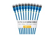 Nätverkskabel - StarTech.com Startech patch cable - 15 cm - blue - Blå - 6ASTP34BLS15CM10PK
