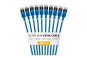 Nätverkskabel - StarTech.com Startech patch cable - 30 cm - blue - Blå - 6ASTP34BLS30CM10PK