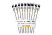 Nätverkskabel - StarTech.com Startech patch cable - 30 cm - grey - Grå - 6ASTP34GRS30CM10PK