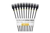 Nätverkskabel - StarTech.com Startech patch cable - 30 cm - black - Svart - 6AUTP34BKS30CM10PK
