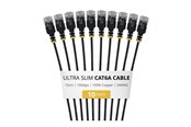 Nätverkskabel - StarTech.com Startech patch cable - 15 cm - black - Svart - 6AUTP34BKS15CM10PK