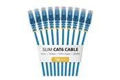Nätverkskabel - StarTech.com Startech patch cable - 25 cm - blue - Blå - N6PAT25CMBLS10PK