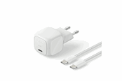 Mobile - Adapters & Chargers - Belkin BoostCharge 30W USB PD Wall Charger w/ PPS (Incl. 2m USB-C - USB-C Cable) - Silver - WCA008kq2MSL-B6