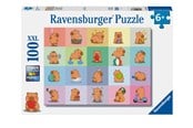 Pusselspel - Ravensburger Capybara 100 bitar Block - 12004386