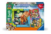 Pusselspel - Ravensburger Paw Patrol 3 Dino Movie 3x49p - 12004368