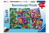 Pusselspel - Ravensburger Baby trädgårdsdrakar 3x49p - 12004301