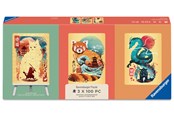 Pusselspel - Ravensburger Ukiyo-E Cat Warrior, Red Panda & Drag 3x100 bitar - 12002048