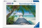 Pusselspel - Ravensburger Drömstrand på Maldiverna 4000p Block - 12001737