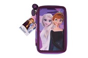 Skoltillbehör - Frozen Filled double decker pencil case 300D rich nylon 19.5 x 12.5 x 4 cm. - 119408516