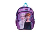 Skoltillbehör - Frozen Small backpack w/2 zipped front pockets 2 mesh side pockets reflectors on straps cushioned shoulder straps and chest strap 300D nylon H 26.5 cm W 21 cm D 10 cm. Volume: 5 liter - 119409435