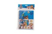 Skoltillbehör - Paw Patrol PAW PATROL Skrivset - med spiralblock A5 med 60 linjerade ark (mjuk pärm för A5 spiralblock 350gsm), flerfärgad penna, klistermärkesark, penna, suddgummi, liten anteckningsblock med 40 ark - 145706128