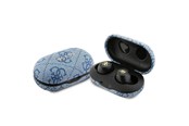 Hörlurar / Headset - GUESS 4G Metal Bluetooth headphones with ENC docking station - blue - 3666339220853