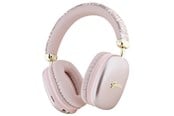 Hörlurar / Headset - GUESS GCube Metallic Script Logo Headphones - Pink - 3666339220822