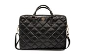 Väskor - GUESS 4G Quilted bag for a 16" laptop - black - 3666339210939