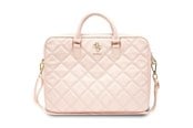Väskor - GUESS Quilted 4G bag for a 16" laptop - pink - 3666339210946