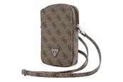 Andra mobiltillbehör - GUESS Zip 4G Triangle bag - brown - 3666339210748