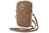 Andra mobiltillbehör - GUESS Zip Quilted 4G bag - brown - 3666339210717