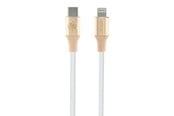 USB-kabel - GUESS Ebossed Logo USB-C / Lightning cable 1.5m fast charging - gold - 3666339171438