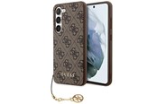 Mobile - Covers & Cases - GUESS 4G Charms Collection case for Samsung Galaxy A35 - brown - GUHCSA35GF4GBR
