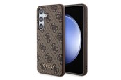 Mobile - Covers & Cases - GUESS 4G Metal Gold Logo case for Samsung Galaxy A35 - brown - 3666339259709
