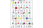 Pusselspel - Larsen Puzzles Math Puzzle: Fractions – 35 pieces Maxi (36.5 x 28.5 cm) 2D Pussel - AR5
