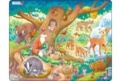 Pusselspel - Larsen Puzzles "Cute Forest Animals" Jigsaw Puzzle – 29 pieces Maxi (36.5 x 28.5 cm) 2D Pussel - BM10