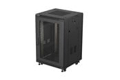 Rack chassis - Lanberg FF01 series - rack - 600 x 800 mm flat pack with glass door - 18U - FF01-6818-12B