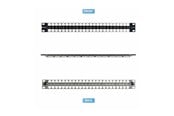 Nätverks tillbehör - StarTech.com Startech blank keystone patch panel - 1U - 19" - for RJ45 - TAA Compliant - C6PANELSTP481U