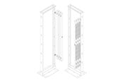 Rack chassis - Tripp Lite Eaton Series PDU Mounting Bracket Accessory Kit 2-Post 4-Post Open Frame Rack - SRPDU2PBRKT