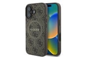 Mobile - Covers & Cases - GUESS 4G Ring Classic Logo MagSafe iPhone 16 Plus Case - Brown - 3666339327255