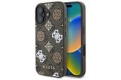 Mobile - Covers & Cases - GUESS Peony On 4G Background MagSafe case for iPhone 16 - brown - 3666339303051
