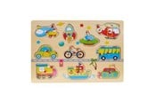Pusselspel - Impulse Toys Wooden puzzle with transport themes Trä - 5030015