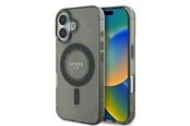Mobile - Covers & Cases - GUESS IML Rhinestones MagSafe case for iPhone 16 - black - 3666339305604