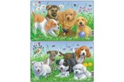 Pusselspel - Larsen Puzzles Puppy Puzzle 2 assorted designs – 8 pieces Midi (28.5 cm x 18.3 cm) 2D Pussel - CU4