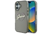 Mobile - Covers & Cases - GUESS IML Heart iPhone 16 Case - Black - 3666339306809