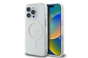 Mobile - Covers & Cases - GUESS GUHMP16LHFGERET iPhone 16 Pro 6.3" transparent hardcase IML Glitter Circle MagSafe - 3666339307578