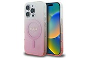 Mobile - Covers & Cases - GUESS IML Glitter Gradient MagSafe Case for iPhone 16 Pro - Pink - 3666339301576