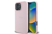 Mobile - Covers & Cases - GUESS Grained Ring MagSafe iPhone 16 Pro Case - Pink - 3666339303976