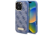 Mobile - Covers & Cases - GUESS 4G Logo Plate MagSafe Case for iPhone 16 Pro - Blue - 3666339345341