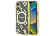 Mobile - Covers & Cases - GUESS IML Peony On 4G Background MagSafe iPhone 16 Case - Brown - 3666339300050