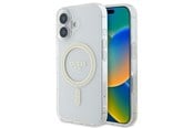 Mobile - Covers & Cases - GUESS IML Glitter Circle MagSafe iPhone 16 Case - Clear - 3666339307554