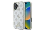 Mobile - Covers & Cases - GUESS Peony Script Logo MagSafe Case for iPhone 16 - White - 3666339345563